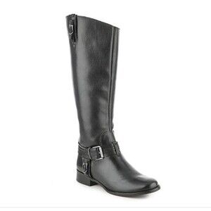 MATISSE Flashback Black Leather Riding Boots Women Sz 6 NEW $260